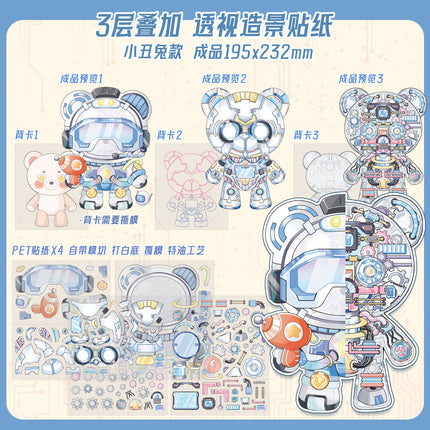 Cross-border Explosions Core Stranger Super Large 3D Stereo Landscape Stickers Decompression Microscale Scene Stickers DIY Cabin Fun Stickers