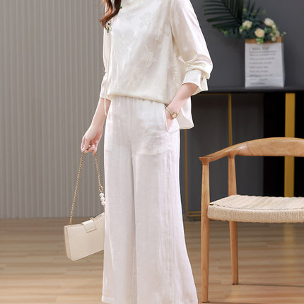 New Chinese style suit women's spring and autumn 2024 new mother with a set of beautiful fashion casual two-piece set