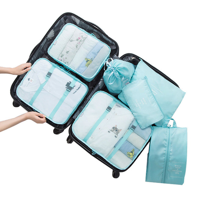 Thickened multi-functional travel seven-piece storage bag luggage clothes sorting bag storage bag suit wholesale