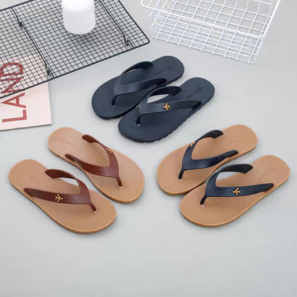Vietnam Rubber Slippers Men's Fashion Wear-resistant Flip-flops Home Outgoing Clipping Men's Anti-slip Deodorant Rubber Slippers