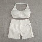 Feather rice bra shorts set / Xs (european size is too large)