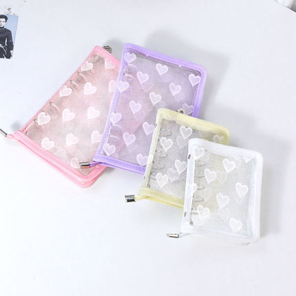Star-chasing storage loose-leaf hand ledger case zipper bag PVC loose-leaf notebook detachable A5A6M5 small three-hole