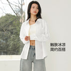 [loose and versatile] cloud gauze white / S