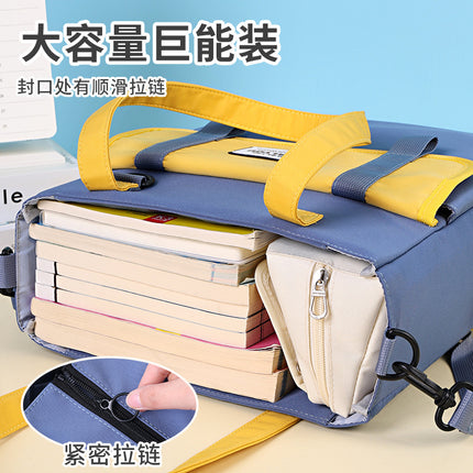 Blue Fruit Casual Fun Large Capacity Pencil Case Book Bag Multifunctional Classified Storage Bag High-Value Crossbody Bag