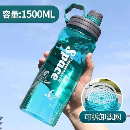 Super Large Capacity Space Cup Men's and Women's Sports Fitness Kettle Water Cup Anti-fall Explosion-proof Space Cup High Temperature Resistant Large Water Cup