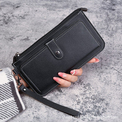 Factory Wholesale Zipper Wallet Women's Two Fold Coin Purse Large Capacity Multifunctional Card Bag Mini Bag Clutch Bag