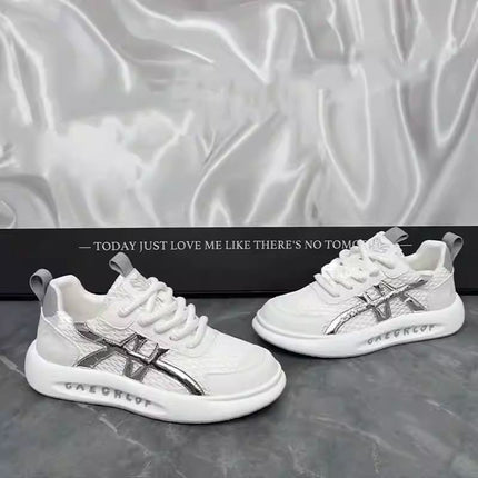 Men's Shoes 2025 Summer Breathable Mesh Casual Shoes That Don'T Tire Your Feet, Sports Shoes with Thick Soles, Platform Shoes That Are Comfortable and Height-Increasing
