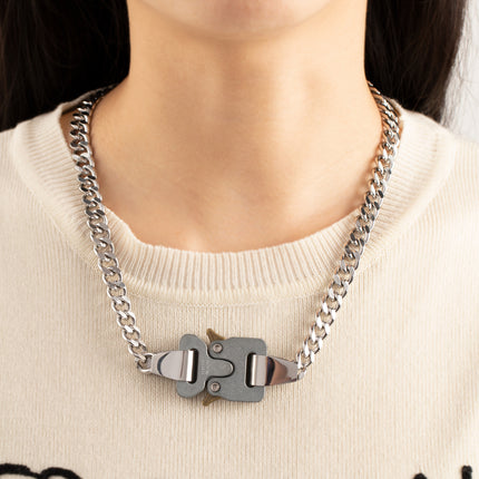 High Street Fashionable Plug Lock Ins Metal Thick Chain Gold Plated Hip Hop Street Trendy Accessories Short Clackbone Chain