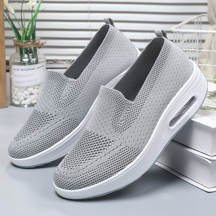 Women's Shoes Versatile 2026 Summer New Cross-Border Temu Slip-On Rocking Shoes Thick-Soled Air-Cushioned Casual Shoes