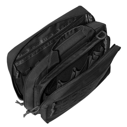 Outdoor Military Fan Handbag Edc Tool Bag Large Capacity Multi-Layer Zipper Oxford Cloth Tactical Pistol Bag Cross-Border
