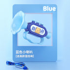 Small blue speaker [free high-looking lanyard]