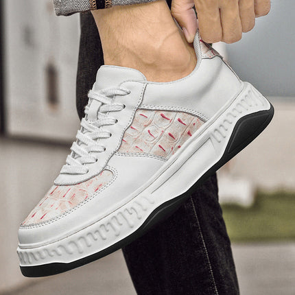 Autumn board shoes men's new versatile thick-soled increased men's casual shoes soft-soled breathable men's shoes sneaker wholesale