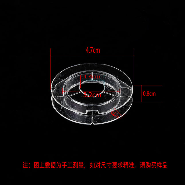 Transparent round spool core spool plastic coil I-wheel winding wire coil barrel wire rope storage tool