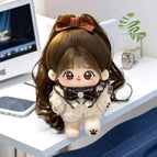 20cm (no skeleton) / Small dizzy fried hair dark moon clothes ponytail