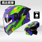 Helmet-gundam purple green [hd dual mirror]