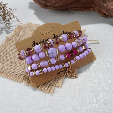 European and American Cross-Border Hot-Selling New Bohemian Bracelets Creative Tassel Multi-Layer Beaded Bracelets Fashion Jewelry
