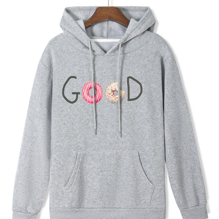 Fashion Joker Hoodie College Style Alphabet Print