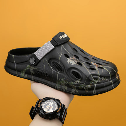 Cross-border plus size Beach Shoes Men's Summer Light Hole Shoes Outdoor Dual-use Fashion Sandals
