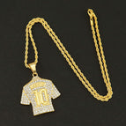 Golden pendant (Jersey) + twist chain 0.3*60cm