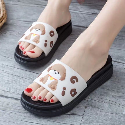 Thick-Soled Slippers for Women Spring and Summer 2025 New Non-Slip Heightening Seaside Beach Platform Sole Ins Sandals for Outer Wear