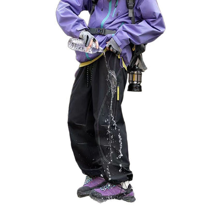 Eldoria Three-Proof Outdoor Hiking Pants Quick-Drying Sports American-Style Work Pants Casual Pants Camping Hiking Pants Straight-Leg