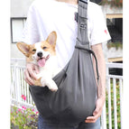 Cat bag slung 65*30*80CM / dark gray buckle adjustable pet bag