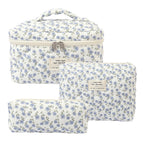 blue peacock flower / Pencil bag 19*8*6cm
