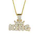Gold pendant with 3mm twist chain 60cm