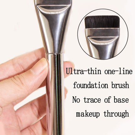 New single-piece one-line blade foundation brush flat thin flat head brush seamless no powder beauty tools in stock wholesale