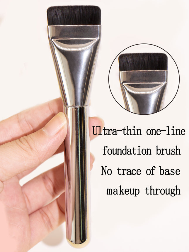 New single-piece one-line blade foundation brush flat thin flat head brush seamless no powder beauty tools in stock wholesale