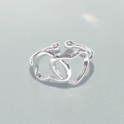 s925 sterling silver plated ring Women's wholesale niche women's high-end sense ins style simple ring light luxury retro ring wholesale