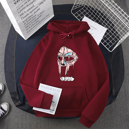 [Cross-border European Code] Mf Doom hoodies women Kawaii Fleece 90s Hoodie