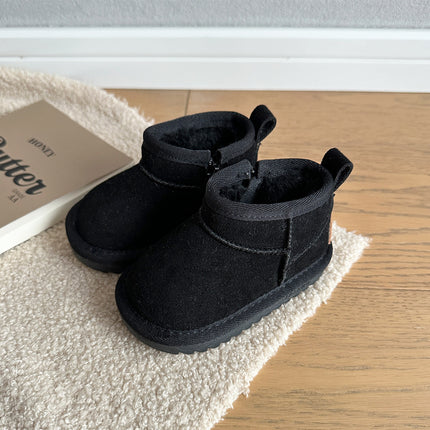 Children's Snow Boots Winter Boys' Thickened fleece-lined Cotton Shoes Girls' Warm Cotton Boots Children 1-3 Years Old Baby Shoes