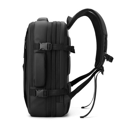 Cross-border New Men's Backpack Travel Bag Expanding Business Bag Large Capacity Backpack Short-distance Business Travel Computer Bag