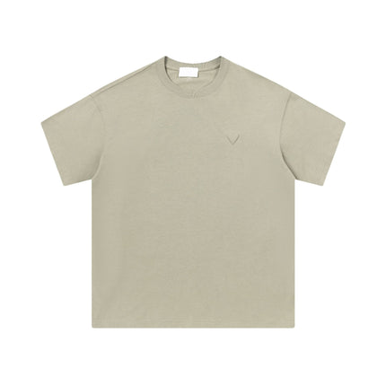 Cross-Border Am* Short-Sleeved Pure Cotton Embroidered Round Neck T-Shirt Summer Casual Loose Couple Wear Star Same Style Drop Shipping