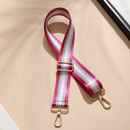 Bag shoulder strap crossbody bag with adjustable widened shoulder strap gold silk Women's bag with 3.8cm width
