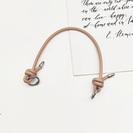 New Fashion Knot Women's Bag Handbag Replacement Bag with PU Leather Rope Metal Ring Buckle Shoulder Strap Bag Accessories