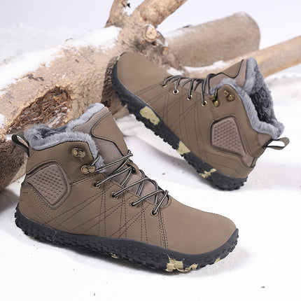 Wide-Toe Cotton Shoes for Men, Size 45 Extra Large, Size 46 Extra Wide, Non-Squeezing Big-Toe Shoes for Men, Size 47-48, Non-Slip Winter Men's Shoes