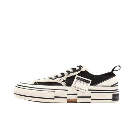 Wu Jianhao's 2025 New Canvas Shoes White Small Fragrant Beggar Shoes Men's and Women's Casual Height-Increasing Half-Slip Shoes
