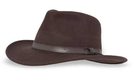 Cross-border Hot Selling Amazon Pure Wool Felt Hat Gentleman Retro Flat-brimmed Wool Topper British Style Europe and America