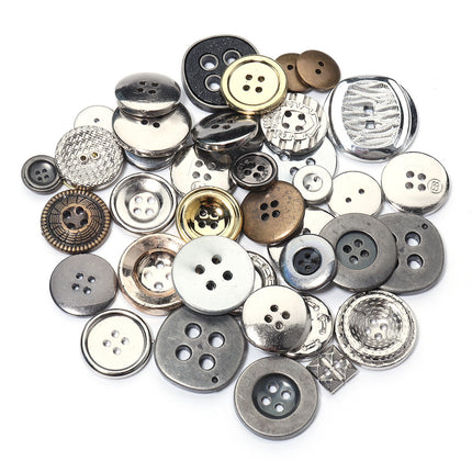 Resin round four eye color buttons handmade DIY mixed buttons making button painting button flower material bag
