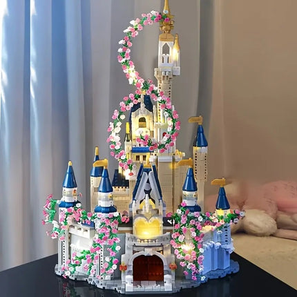 Princess Castle Compatible Lego Building Blocks Adult High Difficulty Assembled Toy Model for Girlfriend Girl Gift