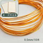 Gold wire 0.5mm/ 10m (comes with a pair of wire plates)