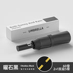 Obsidian black [automatic] 60 bones + windproof-vinyl sunscreen umbrella