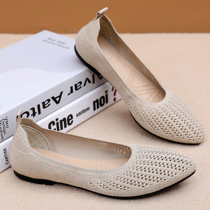 Women's Shoes Cross-Border Summer Casual Shoes Comfortable Breathable Shoes Lightweight Pointed Toe Shoes Versatile Shoes Women's Wholesale