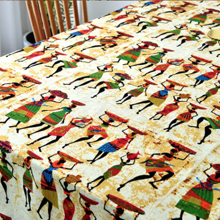 Hemp Cotton Digital Printing Fabric Printing Cotton and Linen Clothing Fabric Vintage Handmade DIY Tablecloth Patchwork Southeast Asia