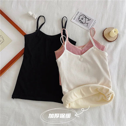 Cross-Border Foreign Trade Popular German Velvet Thickened Cold-Proof Thermal Vest Autumn and Winter Seamless Slimming Inner Layering Shirt