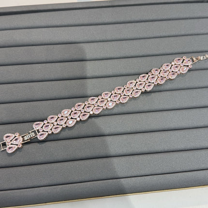 Water Drop Shape Full of Zirconia, Ladylike Temperament, High-End, Light Luxury and Heavy-Duty Women's Necklace Set