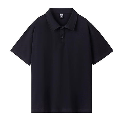 260 grams of heavy 32 double yarn cotton fashion lapel short sleeve POLO shirt men's and women's street trend can be customized