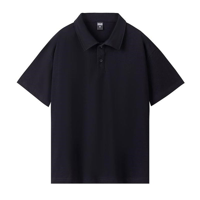 260 grams of heavy 32 double yarn cotton fashion lapel short sleeve POLO shirt men's and women's street trend can be customized
